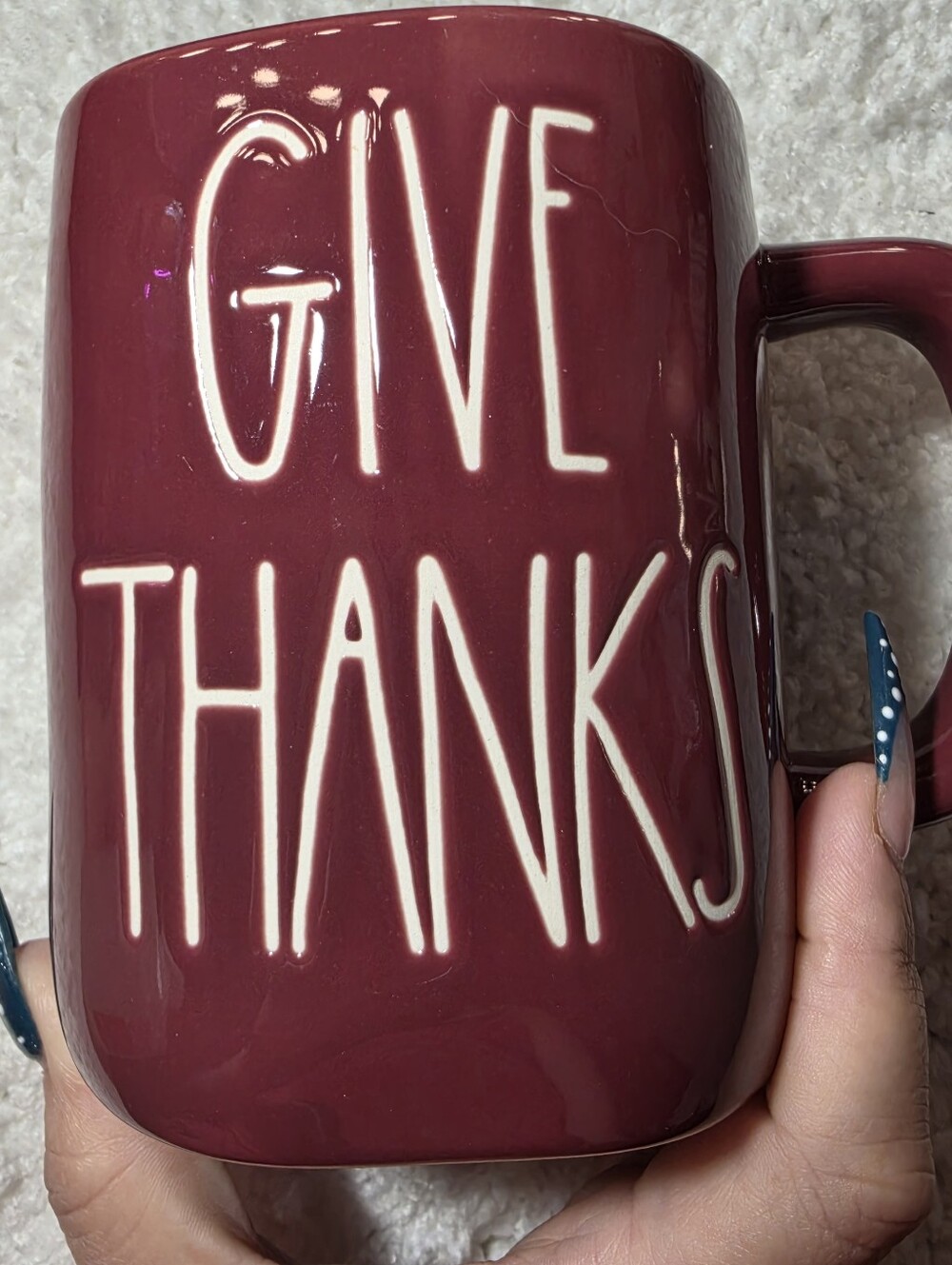 Rae Dunn "Give Thanks" artisan collection mug by Magenta
